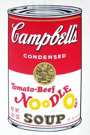 Siebdruck Warhol - Campbell's Soup II: Tomato Beef Noodle O's (FS II.61)