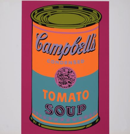 Siebdruck Warhol - Campbell's Tomato Soup, 1968 - Scarce Banner edition!