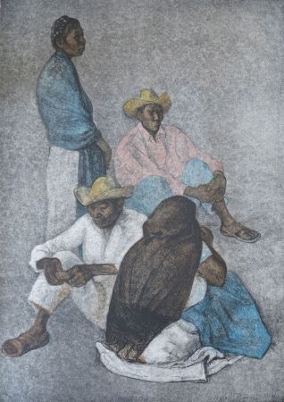Lithographie Zuniga - Campesinos