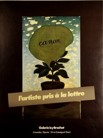 Offset Magritte - Canon L 'artiste Pris à la Lettre