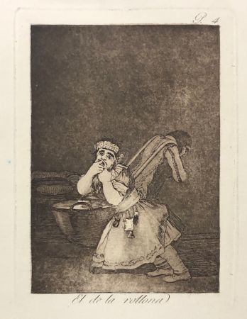 Radierung Goya - Capricho 4. El de la rollona