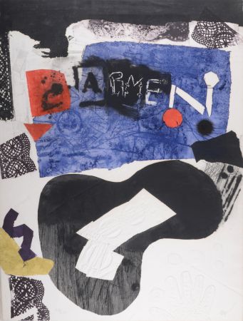 Stich Clavé - Carmen, 1978 - Hand-signed