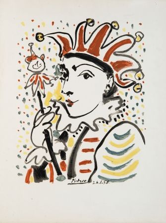 Lithographie Picasso - Carnaval