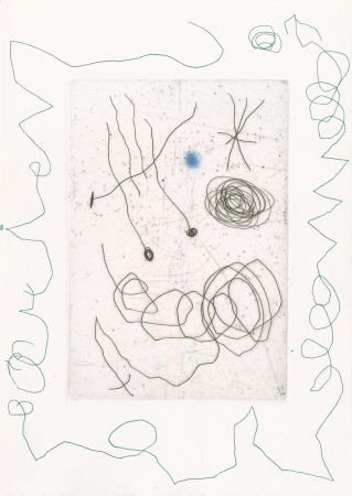 Radierung Und Aquatinta Miró - Carte de voeux