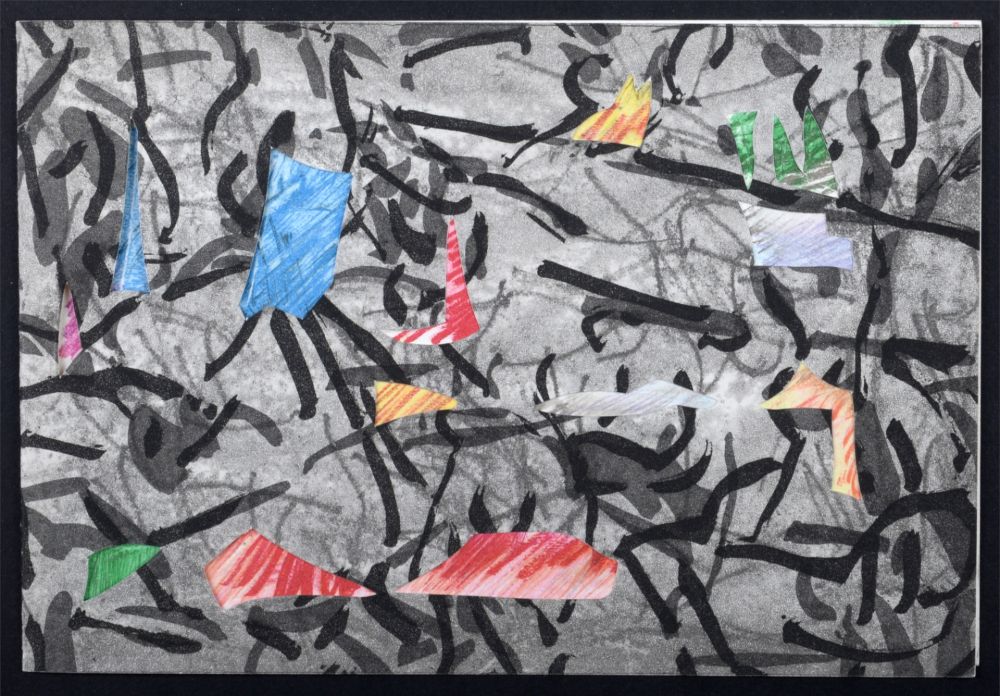 Radierung Riopelle - Carte de voeux, 1967