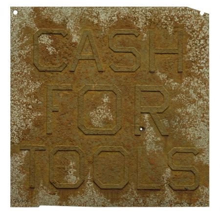 Multiple Ruscha - Cash For Tools 2, from Rusty Signs