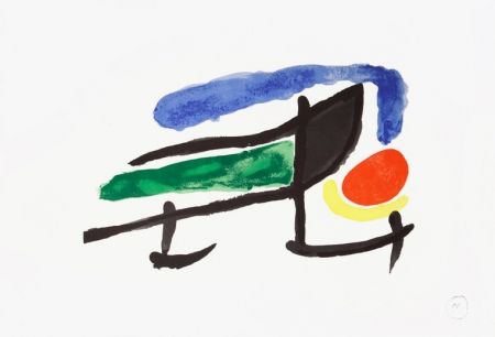 Lithographie Miró - Catalogue Cover for the exhibition “Miro el tapis de Tarragona”, 1970