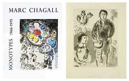 Illustriertes Buch Chagall - Catalogue des monotypes
