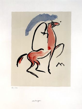 Lithographie Van Dongen - Cavalier Arabe