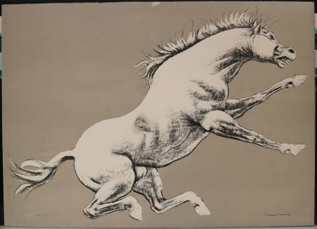 Lithographie Messina - Cavallo