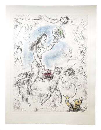 Radierung Und Aquatinta Chagall - Ce lui qui dit les choses sans rien dire (Plate 22)