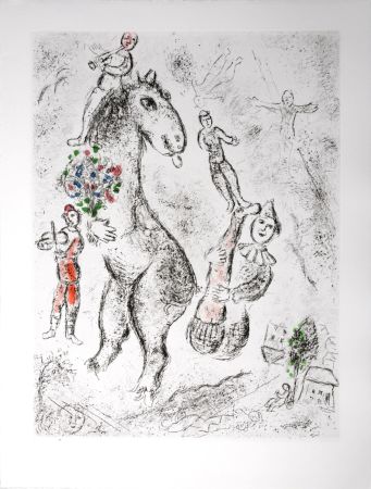 Radierung Und Aquatinta Chagall - Celui qui dit les choses sans rien dire, 1976 - IV