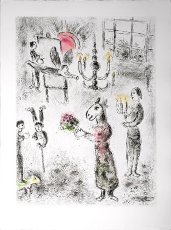 Radierung Und Aquatinta Chagall - Celui qui dit les choses sans rien dire, 1976 - PLATE 1