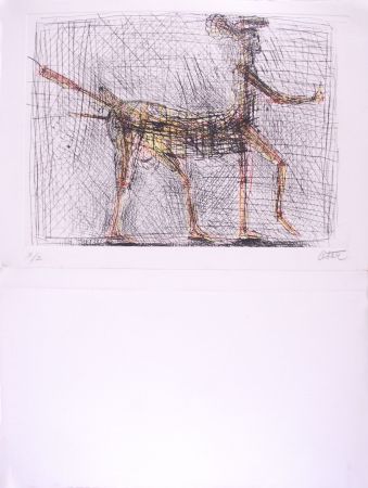 Kaltnadelradierung Cesar - Centaure - Hommage à Picasso