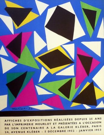 Lithographie Matisse - Centenaire de l'imprimerie Mourlot, exposition galerie Kléber 1953