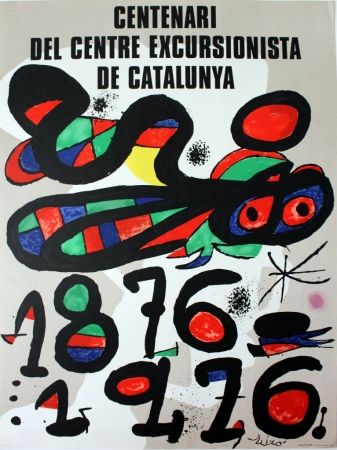 Plakat Miró - Centenari del Centre Excursionista de Catalunya