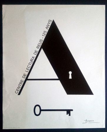 Plakat Brossa - Centre de Lectura de Reus - 125 anys - 1984