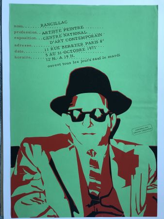 Plakat Rancillac - Centre national d'art contemporain