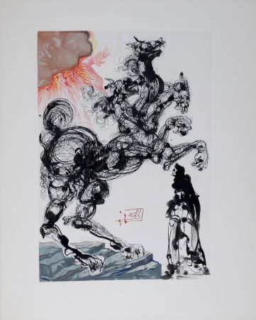 Lithographie Dali - Cerbère