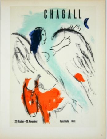 Lithographie Chagall - Chagall  Kunsthalle  Bern  1957