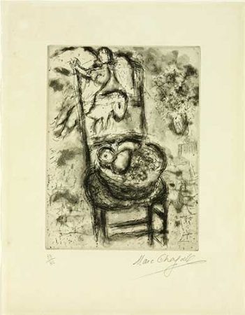 Stich Chagall - Chaise à la corbeille de fruits