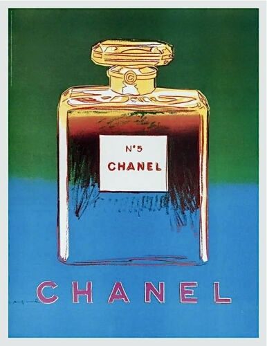 Plakat Warhol - Chanel (bleue et jaune ) ,1997