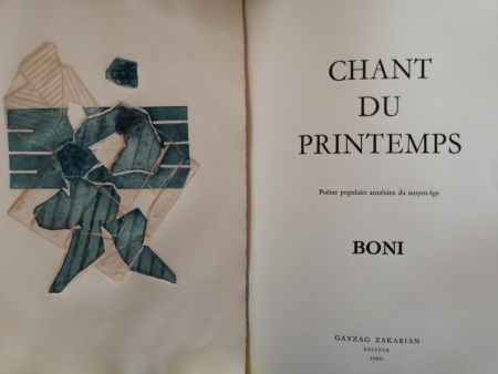 Illustriertes Buch Boni - Chant du Printemps - Poème populaire arménien -