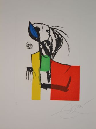 Aquatinta Miró - Chanteur De Rues III - D1139