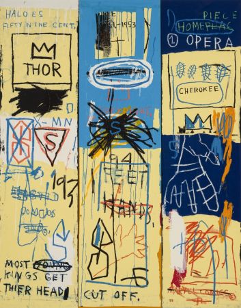 Siebdruck Basquiat - Charles the First