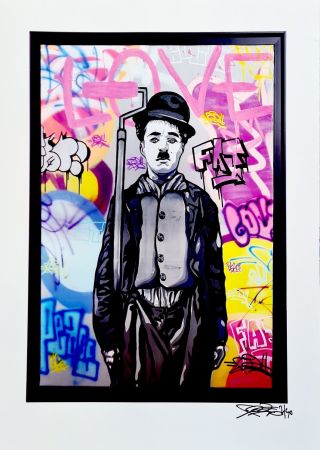 Digitale Druckgrafik Fat - Charlie Chaplin I Print