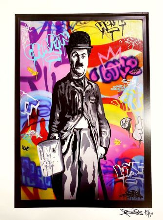 Digitale Druckgrafik Fat - Charlie Chaplin II Print