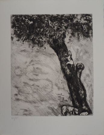 Stich Chagall - Chat en chasse (L'aigle, la laie et la chatte)