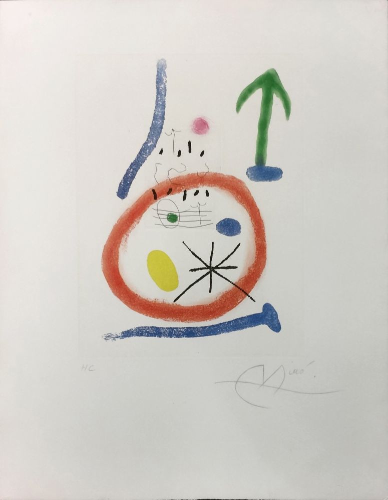 Radierung Und Aquatinta Miró - CHEMIN DE RONDE III