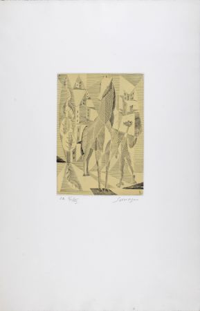 Stich Survage - Cheval, c. 1953 - Hand-signed!