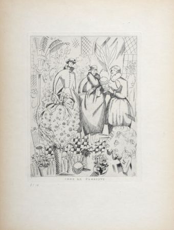 Stich Laboureur - Chez la Floriste, 1920 