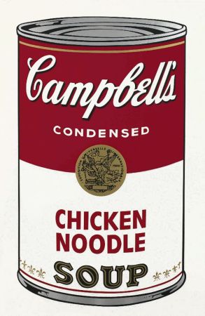 Siebdruck Warhol - Chicken Noodle Soup, from the Campbell's Soup Series