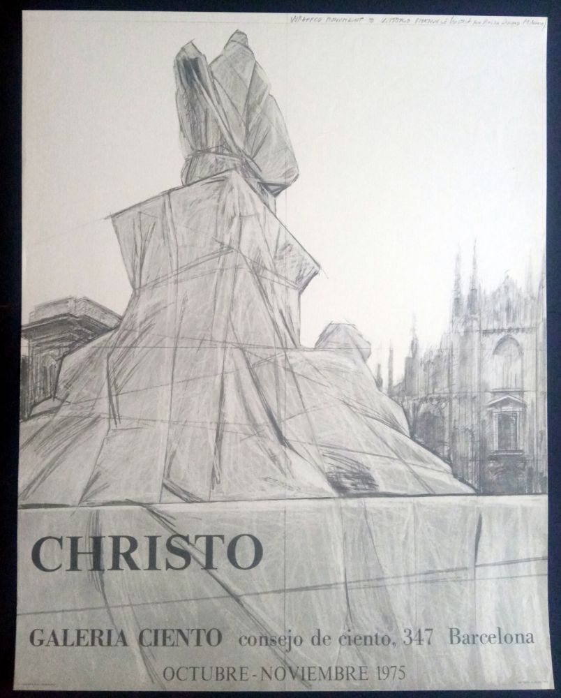 Plakat Christo - Christo - Galeria Ciento 1975