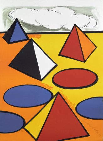Lithographie Calder - Ciel d'orage - 1976