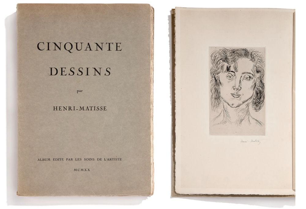 Stich Matisse - CINQUANTE DESSINS. Avec une gravure originale signée à l'encre par Henri Matisse.