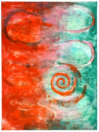 Lithographie Siversten - Circle in a spiral
