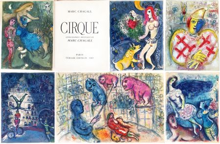Illustriertes Buch Chagall - CIRQUE. 38 lithographies originales (Tériade 1967)