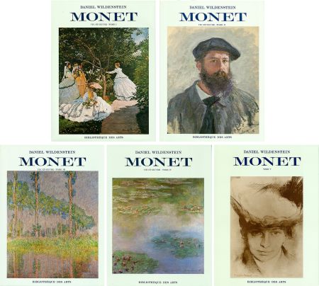 Illustriertes Buch Monet - CLAUDE MONET. CATALOGUE RAISONNÉ (Peintures, pastels et dessins). 5 volumes. 1974-1991