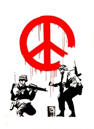 Siebdruck Banksy - CND Soldiers