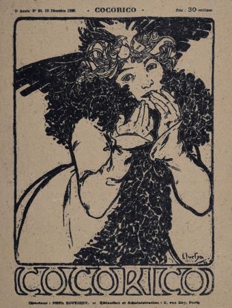Lithographie Mucha - Cocorico #2, 1899