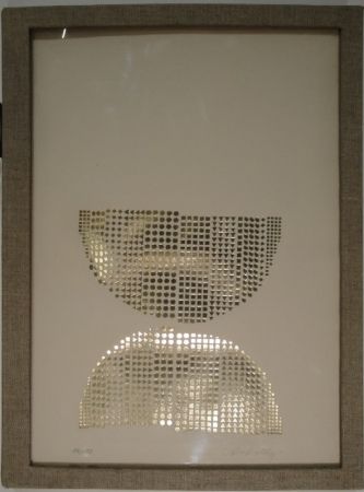 Siebdruck Vasarely - Code avec en regard des oeuvres originales de Vasarely