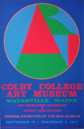 Siebdruck Indiana - Colby College, Art Museum, Waterville, Maine. The permanent collection & recent acquistions. Opening exhibition of the new museum, September 16- November 3, 1973