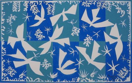 Siebdruck Matisse - Colombes dans le ciel
