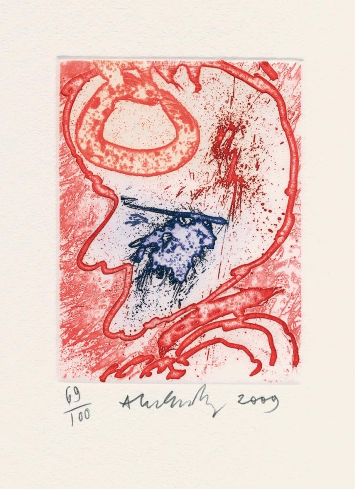 Radierung Alechinsky - Colophon