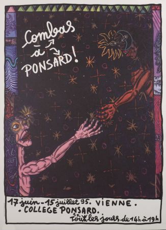 Lithographie Combas - Combas à Ponsard !, 1995