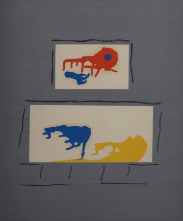 Lithographie Ernst - Comme midi fume un verre, 1969